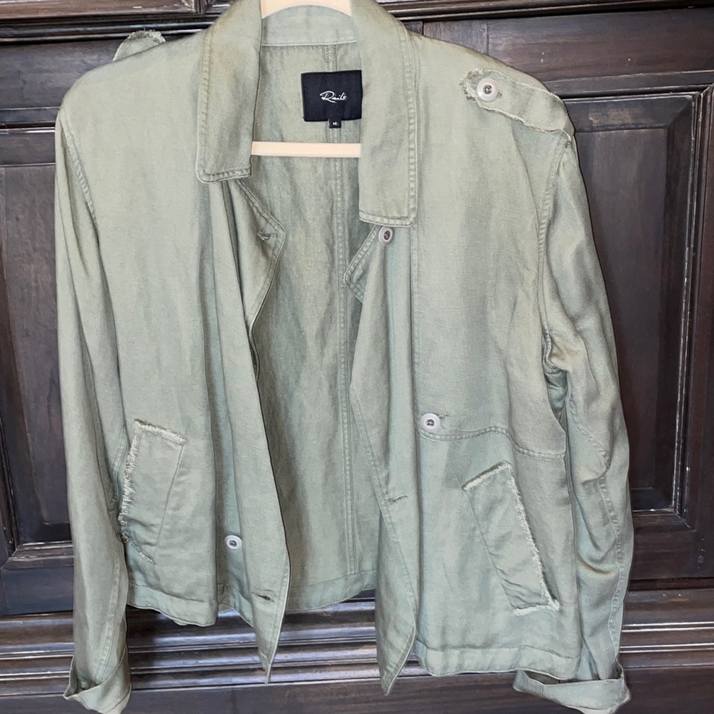 Rails soft cotton button up jacket medium
